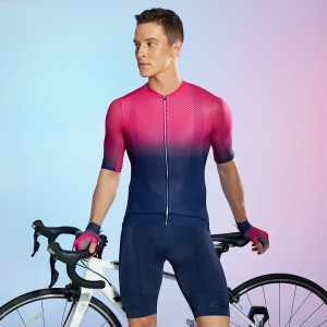 Mens short sleeve cycling jersey bike shirt 3 back pockets bicycle jerseys – Activewear | Cycling wear