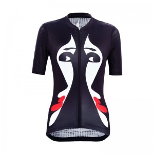 Women cycling jersey sublimation print bicycle shirt riding cycle jerseys – Activewear | Cycling wear