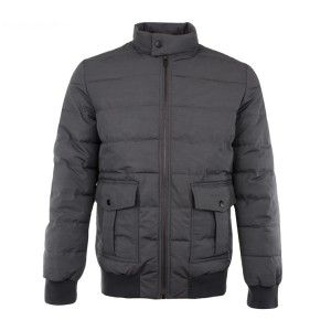 High quality popular custom quilted jackets fashion designer padded winter coat for men