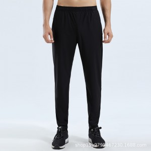 Custom mens casual drawstring sports pants outdoor running jogger pants with zip phone pocket