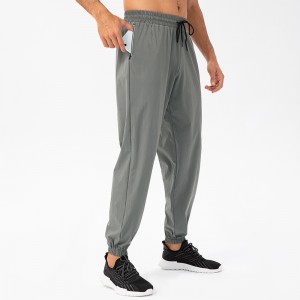 Men loose jogger pants waterproof zip pockets quick dry breathable running sports sweatpants