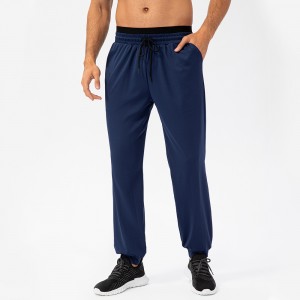 Men loose fitness jogger pants running high waist stretch quick dry drawstring sport sweatpants