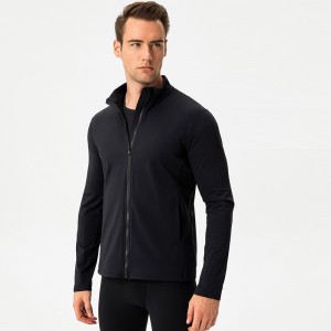 Men winter zip jackets warm sports coat slim fit training running outdoor fitness wear outerwear