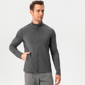 Men winter zip jackets warm sports coat slim fit training running outdoor fitness wear outerwear