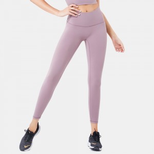 Fashion women girls nude without embarrassment line fitness gym yoga pants leggings