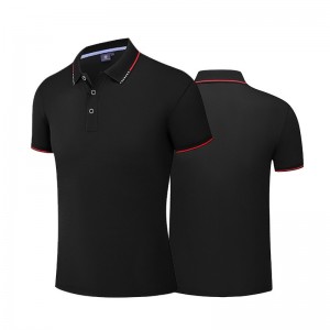 Men women cotton polo shirt custom print embroidery lapel workwear short sleeve team uniform tshirt