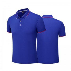Men women cotton polo shirt custom print embroidery lapel workwear short sleeve team uniform tshirt