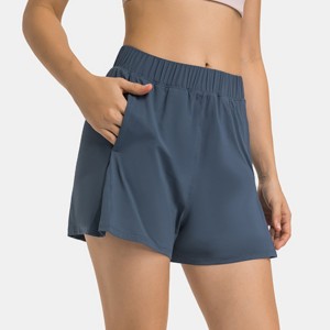 Womens running pants elastic waistband side split outdoor sports trackpants
