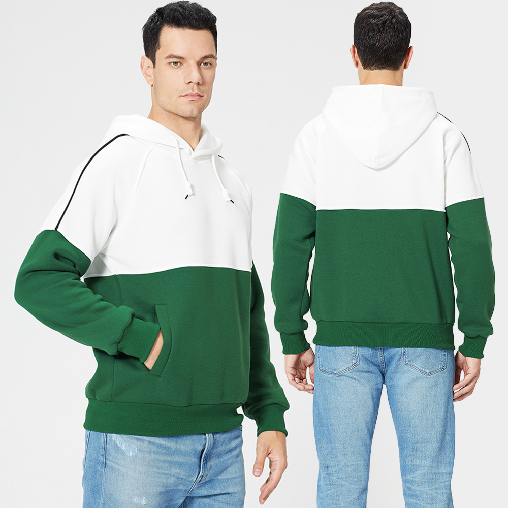 China Wholesale Sports Vest Factotries Quotes - Custom Color Block Plain High Quality Men’s Sweatshirt Heavyweight Men Pullover Hoodies – Omi