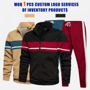 Wholesale OEM/ODM China Cheap Hoodies Wholesale Color Block Hoodie Embroidered Sweatshirt Sportwear