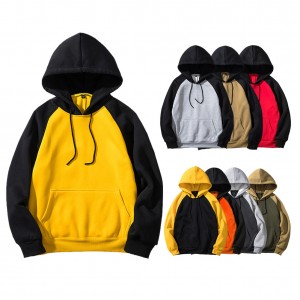 Casual Hoodies | Mens Winter Pullover Custom Printed Embroidered Logo Color Blocked Sweatshirts