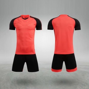 Custom printed colorblock football jersey suit quick dry training team uniform soccer uniforms