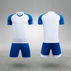 Custom printed colorblock football jersey suit quick dry training team uniform soccer uniforms