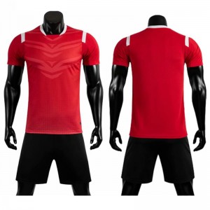 Custom football suit outdoor training team wear colorblock short sleeve t shirt soccer uniforms