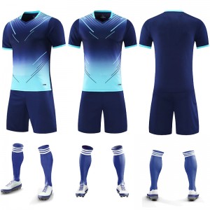 Custom printed football jersey suit outdoor training team uniform sportswear soccer uniforms