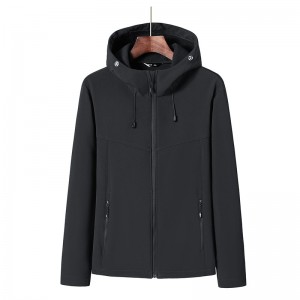 Men softshell jacket outdoor rainproof windproof coat reflective hooded fashion climbing outerwear