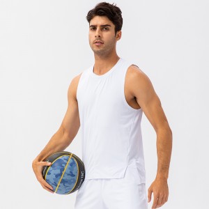 Men fitness loose tank top quick dry breathable basketball running gym training sleeveless tshirt