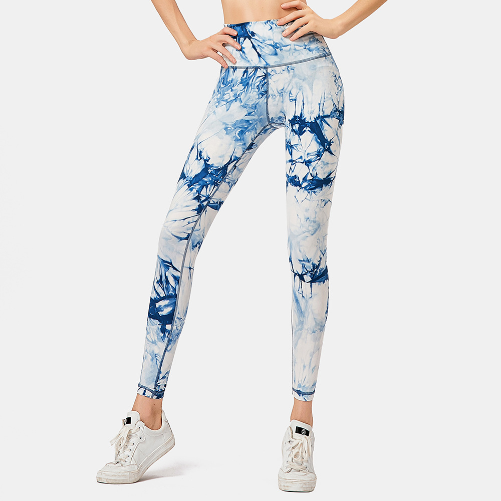 factory Outlets for Breathable Yoga Sets - Women sportswear fitness wear high waist gym pant tie dye yoga leggings – Omi