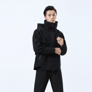 Mens windbreaker winter outdoor zip up running waterproof hooded jackets coats