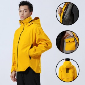 Mens windbreaker winter outdoor zip up running waterproof hooded jackets coats