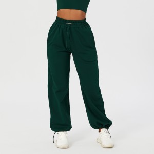 Women jogger pants drawstring sports outdoor casual straight trousers commute running sweatpants