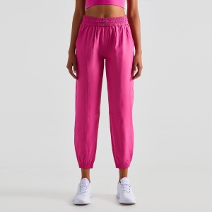Women loose casual sports jogger pants drawstring high waist butt lift workout running sweatpants