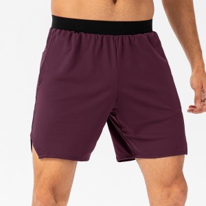 Men summer sports shorts quick-dry stretch running train loose back zip pocket gym sweatpants