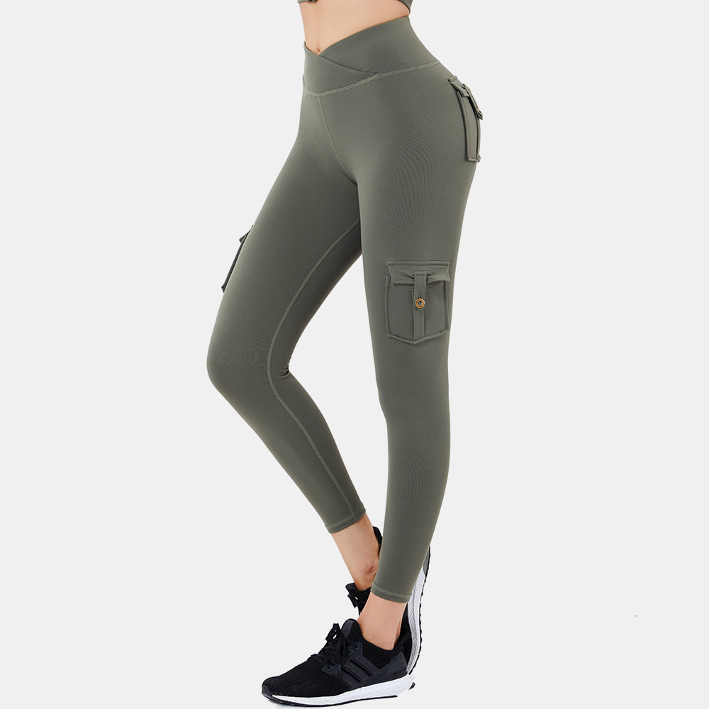 Wholesale Dealers of Leggings For Women - Newest custom women fitness gym running sport high waist yoga pants with pockets – Omi