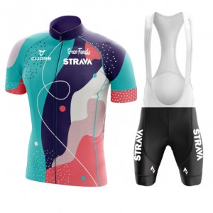 Summer cycling short sleeve jersey set road bicycle riding bib shorts set – Activewear | Cycling wear