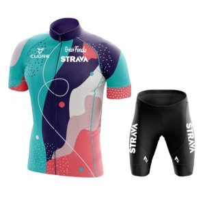 Summer cycling short sleeve jersey set road bicycle riding bib shorts set – Activewear | Cycling wear
