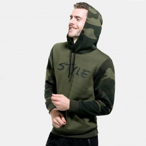 China Wholesale Men Running Tights Suppliers Manufacturers - High Quality Camouflage Sleeve Custom Sweatshirt Hoody Sportswear Pullover Hoodies – Omi