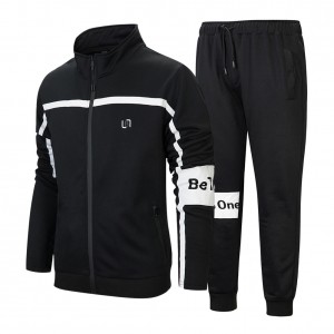 Mens Training Fitness Sports Suit Track Suits custom two piece set Tracksuits
