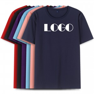 Loose fit cotton spandex oem logo casual t-shirts plain t shirt custom t shirt printing black t-shirt