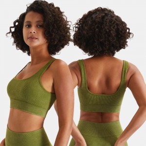 Women seamless sports bras U neck U back workout fitness tops – Activewar | Yoga bras