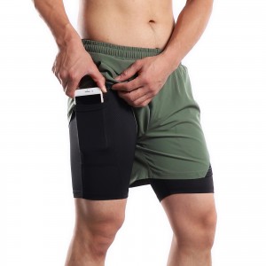 Rapid Delivery for China 4 Way Stretch 2 in 1 Laser Cut Marathon Workout Running Shorts for Men