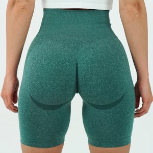 Women seamless yoga shorts high waisted running shorts – Seamless | Activewear Bike Shorts