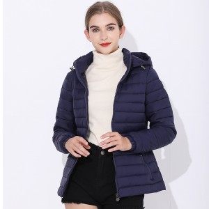 Women’s silm fit padded jacket hooded full zip up quilted jackets – Coats | Outdoor wear
