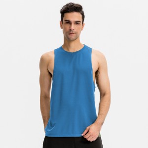 Men loose gym tank top fitness running basketball training quick dry muscle sleeveless tshirt