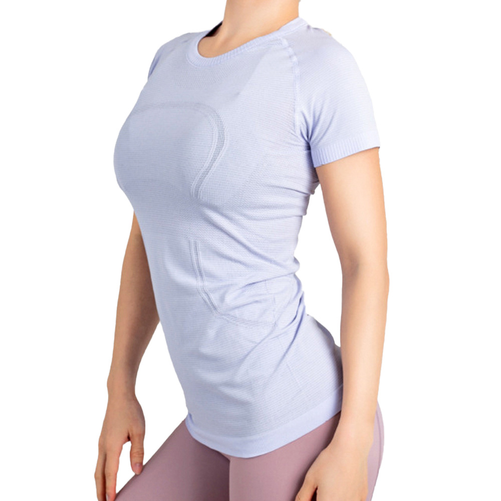 China Wholesale Women Workout Suits Suppliers Manufacturers OEM fitness gym sports tshirt custom logo quick dry yoga seamless t shirt – Omi
