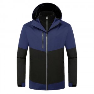 Outdoor jackets 2 pieces men women climbing suit 3 in 1 outerwear jacket – Coats | Outdoor wear