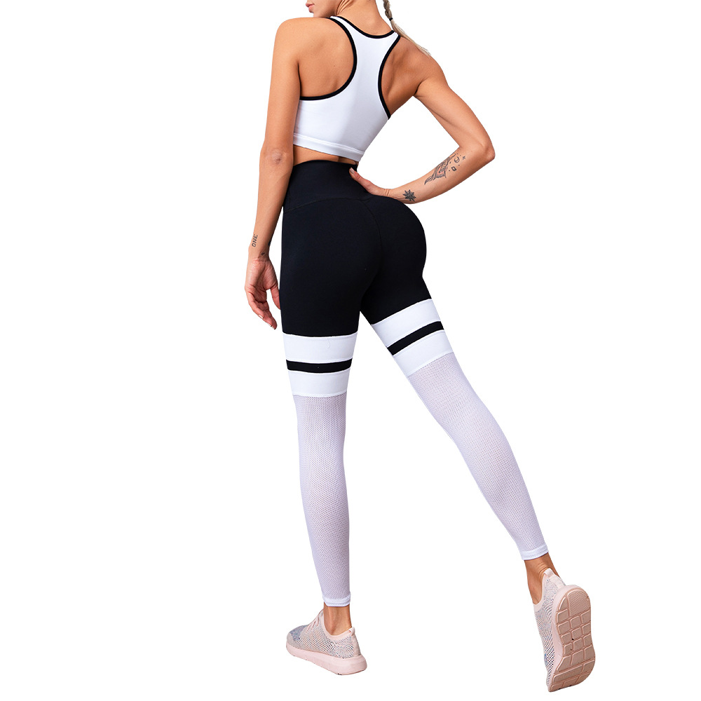 China Wholesale Cotton Jacket For Men Pricelist - Women Fitness Suit Sport Bra GYM Mesh Leggings Sets Two Pieces Workout Yoga Set – Omi