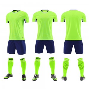 Football training sets short sleeve t-shirts with shorts sportswear athletic soccer uniforms