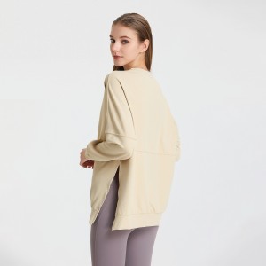OEM Supply Hot Sale Casual Cotton Long Sleeve Graphic Print Cute Sweatshirt Women Rtm-281