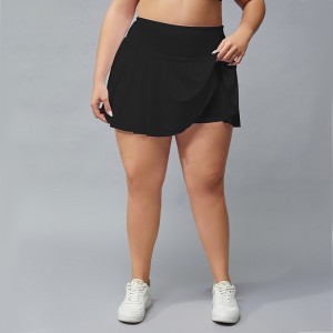 Plus size fitness shorts outdoor quick dry tennis dresses running exercise workout pleated skirts