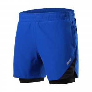Rapid Delivery for China 4 Way Stretch 2 in 1 Laser Cut Marathon Workout Running Shorts for Men