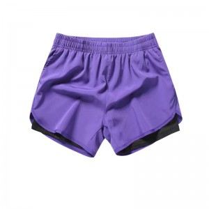 High Quality High Waist Soccer 5 Color Jogging Sports Mens 2 In1 Gym Running Shorts