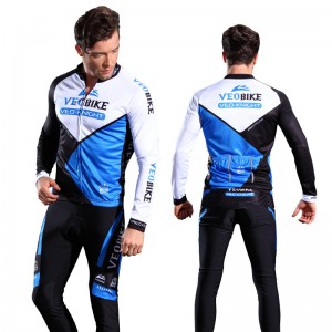 Outdoor cycling long sleeve jersey set mountain road riding pad pants set – Activewear | Cycling wear