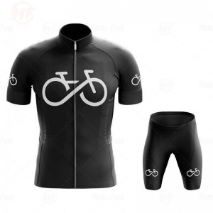 Cycling short sleeve jersey set outdoor mountain riding bib shorts set – Activewear | Cycling wear