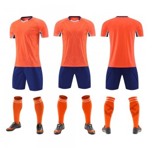 Football training sets short sleeve t-shirts with shorts sportswear athletic soccer uniforms