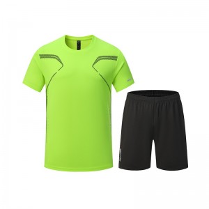 Men fitness sportswear quick dry summer outdoor running jogging basketball training uniform